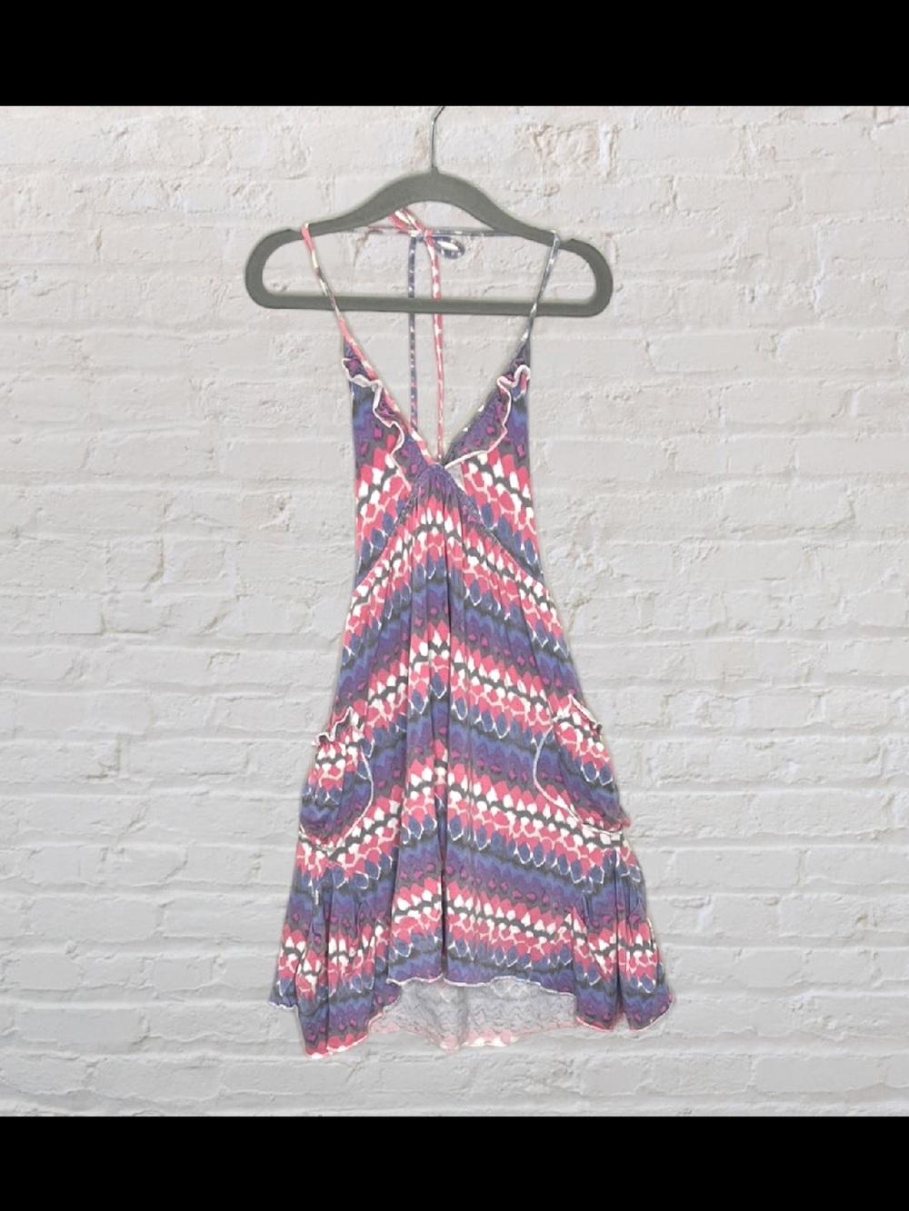 Imoga Flowy Halter Pocket Dress